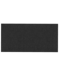 Testiera da Parete 12 pcs Nero 60 x 30 cm Tessuto 2