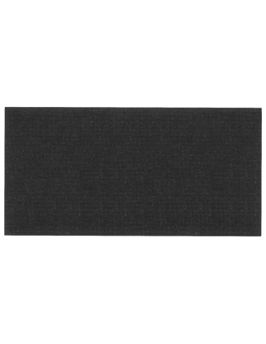 Testiera da Parete 12 pcs Nero 60 x 30 cm Tessuto