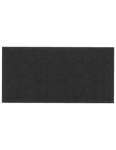 Testiera da Parete 12 pcs Nero 60 x 30 cm Tessuto