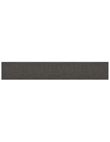 Testiera da Parete 12 pcs Grigio scuro 90 x 15 cm Tessuto