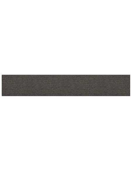 Testiera da Parete 12 pcs Grigio scuro 90 x 15 cm Tessuto