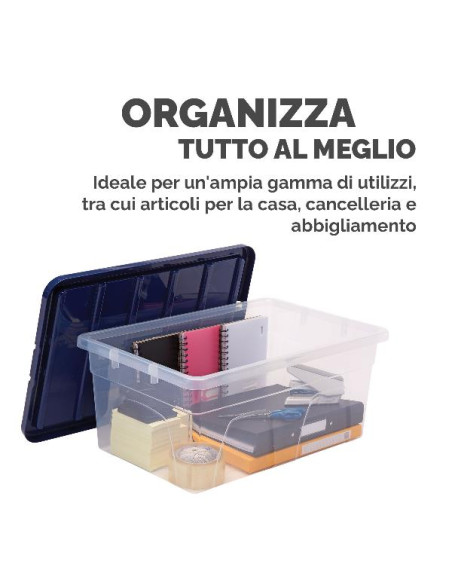CONTENITORE PLASTICA COPERCHIO 38L