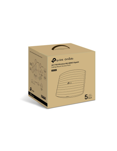 TP-Link Omada EAP245(5-PACK) punto accesso WLAN 1750 Mbit/s Bianco Supporto Power over Ethernet (PoE)