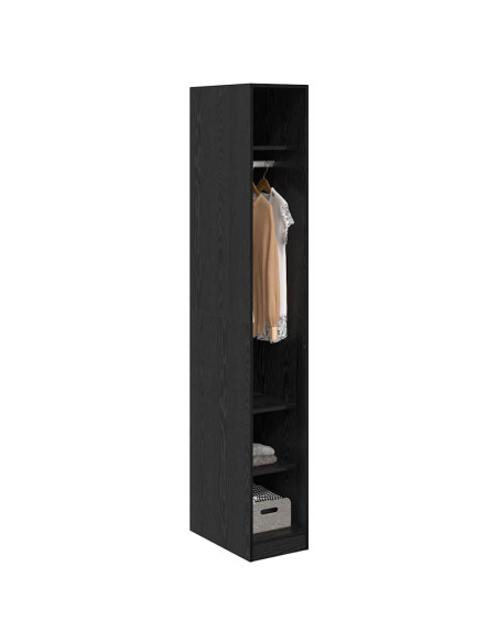 Guardaroba Rovere Nero 50 x 30 x 200 cm Legno multistrato