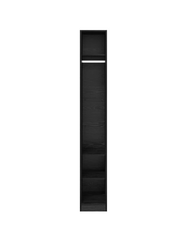 Guardaroba Rovere Nero 50 x 30 x 200 cm Legno multistrato