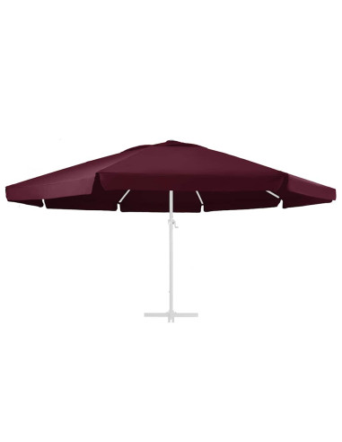 Telo di Ricambio per Ombrellone Rosso Bordò 610 cm