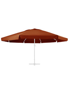 Telo di Ricambio per Ombrellone Terracotta 610 cm 2