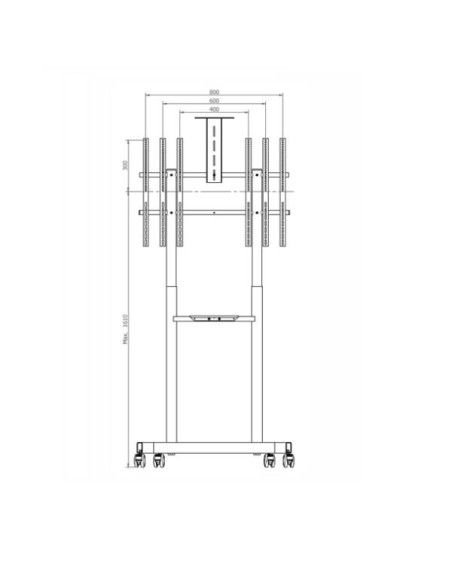 CARRELLO 800 600 CON 2 MENSOLE