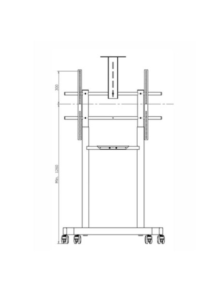 CARRELLO 800 600 CON 2 MENSOLE
