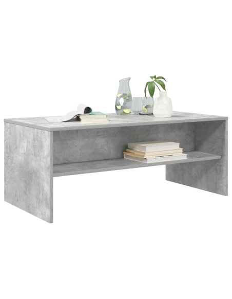 Tavolino da salotto Grigio cemento 100 x 50 x 40 cm