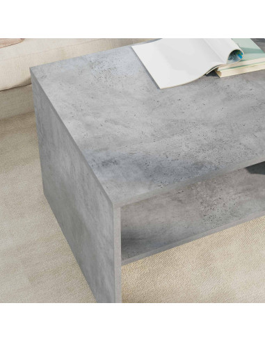 Tavolino da salotto Grigio cemento 100 x 50 x 40 cm