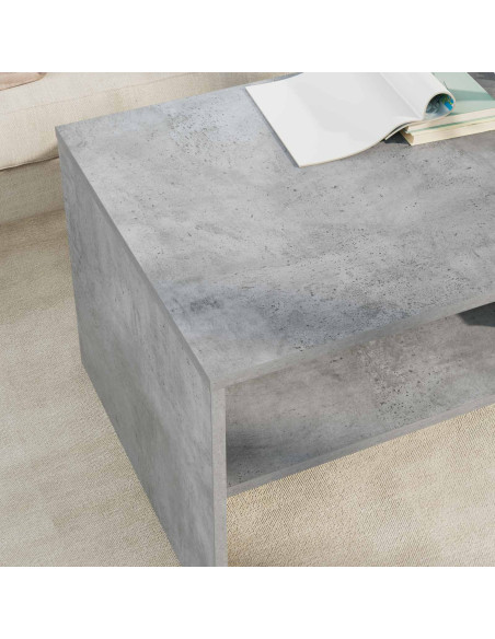Tavolino da salotto Grigio cemento 100 x 50 x 40 cm