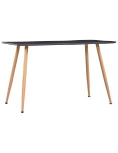 Tavolo da Pranzo Grigio e Rovere 120x60x74 cm in MDF 2