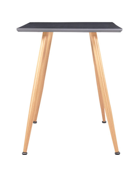 Tavolo da Pranzo Grigio e Rovere 120x60x74 cm in MDF