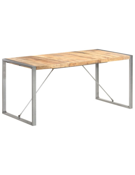 Tavolo da Pranzo 160x80x75 cm in Legno Massello di Mango