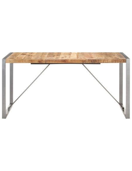 Tavolo da Pranzo 160x80x75 cm in Legno Massello di Mango