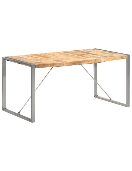 Tavolo da Pranzo 160x80x75 cm in Legno Massello di Mango
