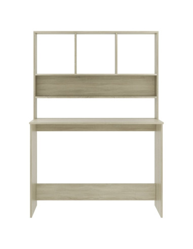 Scrivania e Ripiani Rovere Sonoma 110x45x157 Legno Multistrato