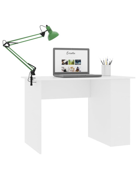 Scrivania Bianca 110x60x73 cm in Legno Multistrato