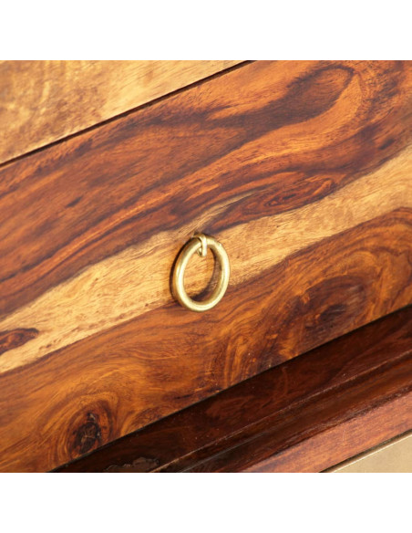 Credenza 118x30x60 cm in Legno Massello di Acacia