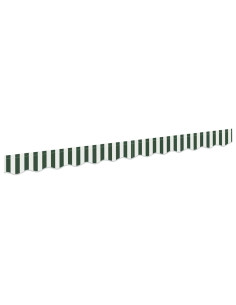 Tenda a Braccio Verde e Bianco 580 x 20 cm Tela 2