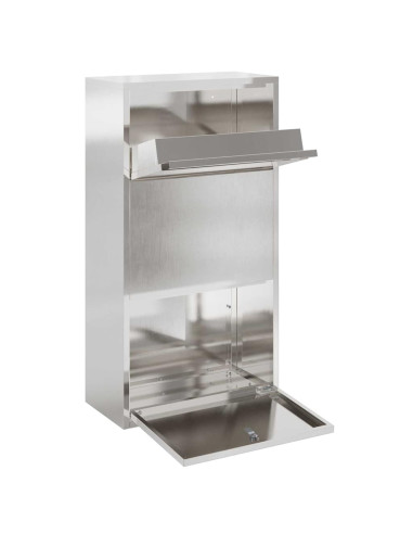 Cassetta per pacchi con archiviazione Argento 44 x 22 x 82 cm