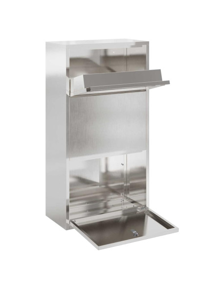 Cassetta per pacchi con archiviazione Argento 44 x 22 x 82 cm