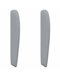 Orecchia della Testata Grigio chiaro 80 x 23 x 6 cm Tessuto 2
