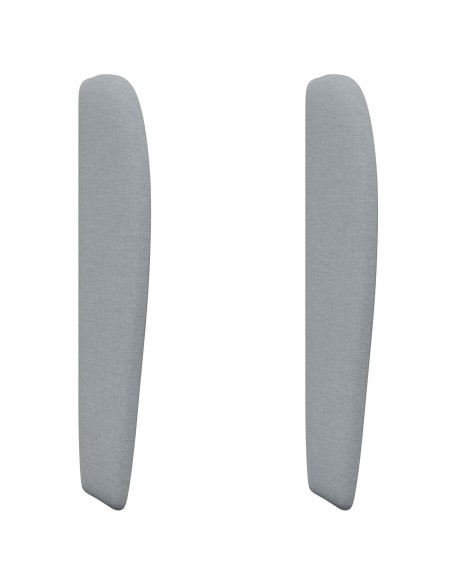 Orecchia della Testata Grigio chiaro 80 x 23 x 6 cm Tessuto