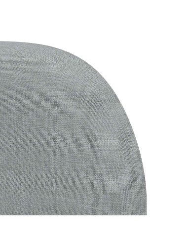 Orecchia della Testata Grigio chiaro 80 x 23 x 6 cm Tessuto