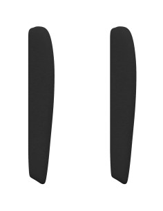 Orecchia della Testata Nero 80 x 23 x 6 cm Schiuma e Tessuto 2