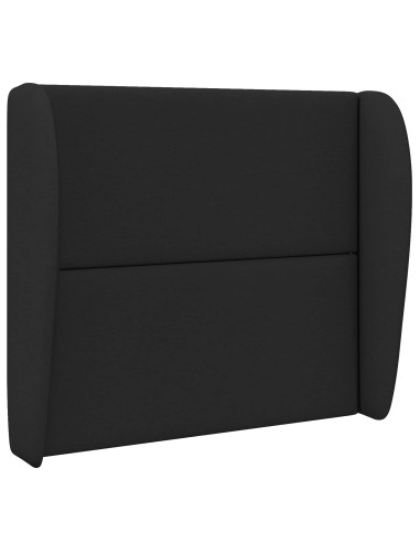 Orecchia della Testata Nero 80 x 23 x 6 cm Schiuma e Tessuto