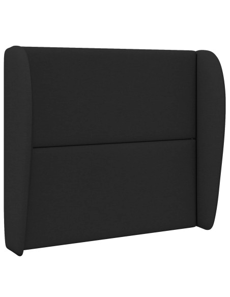 Orecchia della Testata Nero 80 x 23 x 6 cm Schiuma e Tessuto