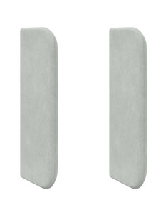 Orecchia della Testata Grigio chiaro 40,5 x 40,5 x 4 cm Velluto 2