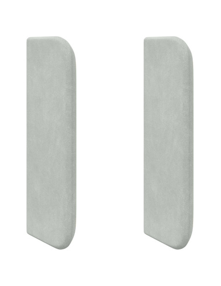 Orecchia della Testata Grigio chiaro 40,5 x 40,5 x 4 cm Velluto