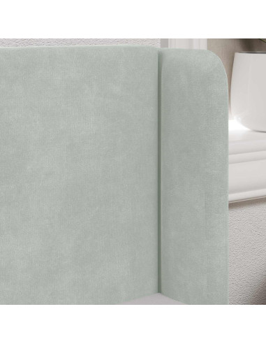 Orecchia della Testata Grigio chiaro 40,5 x 40,5 x 4 cm Velluto