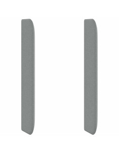 Orecchia della Testata Grigio chiaro 80 x 16 x 4 cm Tessuto 2
