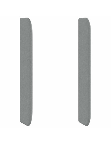 Orecchia della Testata Grigio chiaro 80 x 16 x 4 cm Tessuto