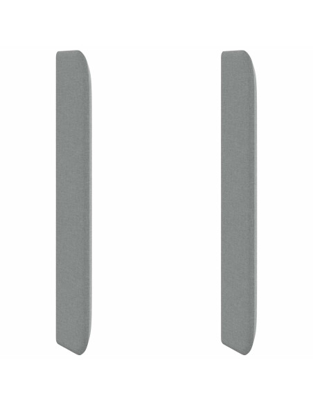 Orecchia della Testata Grigio chiaro 80 x 16 x 4 cm Tessuto