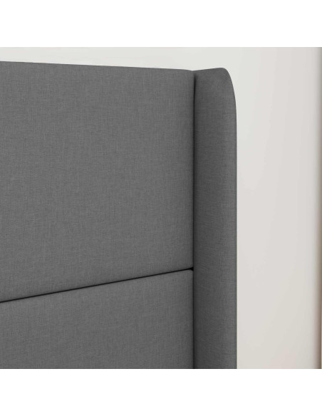 Orecchia della Testata Grigio 80 x 16 x 4 cm Tessuto
