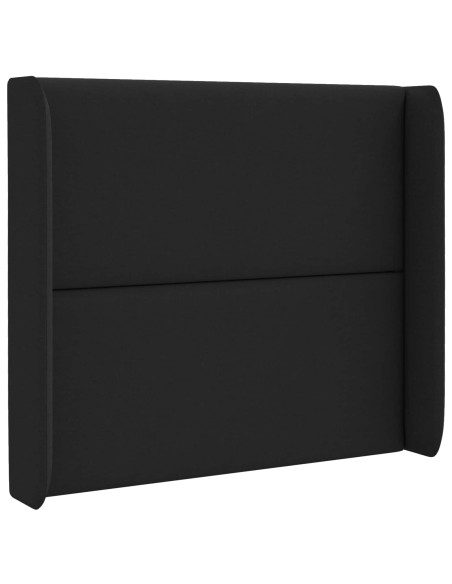 Orecchia della Testata Nero 80 x 16 x 4 cm Tessuto