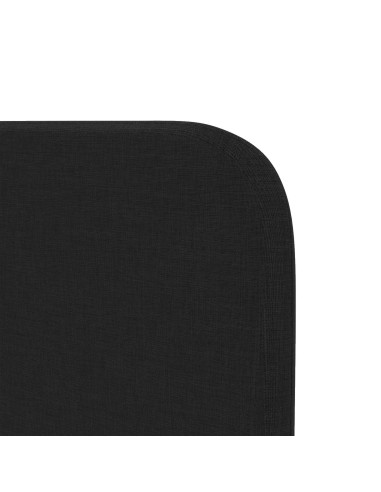Orecchia della Testata Nero 80 x 16 x 4 cm Tessuto