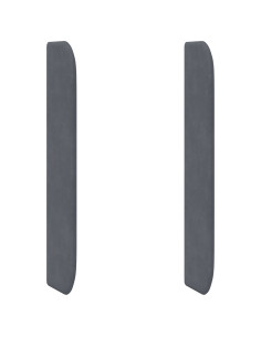 Orecchia della Testata Grigio 80 x 16 x 4 cm Velluto 2