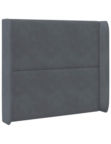 Orecchia della Testata Grigio 80 x 16 x 4 cm Velluto