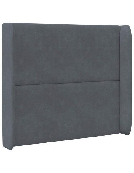 Orecchia della Testata Grigio 80 x 16 x 4 cm Velluto