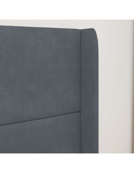 Orecchia della Testata Grigio 80 x 16 x 4 cm Velluto
