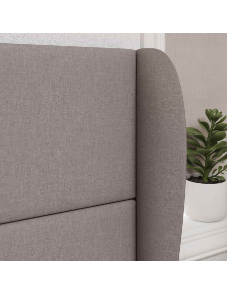 Orecchia della Testata Beige 80 x 23 x 6 cm Tessuto