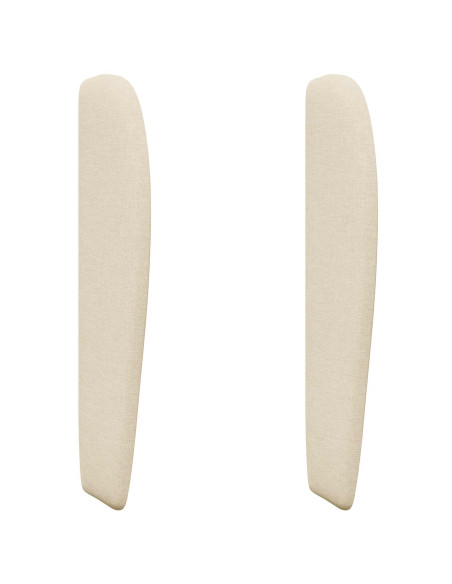 Orecchia della Testata Crema 80 x 23 x 6 cm Tessuto