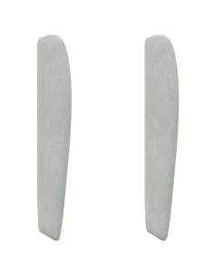 Orecchia della Testata Grigio chiaro 80 x 23 x 6 cm Velluto 2