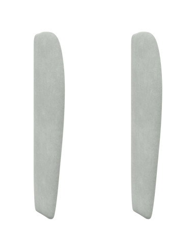 Orecchia della Testata Grigio chiaro 80 x 23 x 6 cm Velluto